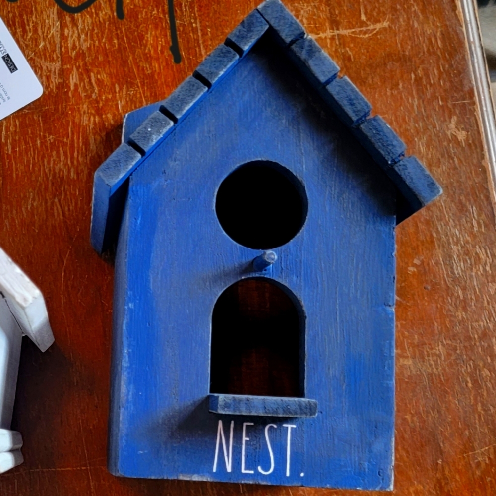 NWOT Rae Dunn NEST Wooden Birdbouse